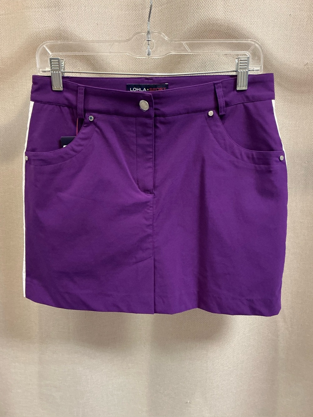 Lohla Sport The Stellar Stripe Stretch Skort Purple Sky